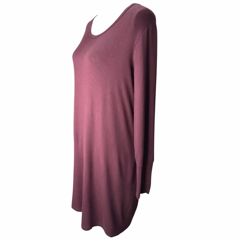 Athleta Long Sleeve Dress with cutout in Dark Plum. EC. Size Small - Picture 4 of 6